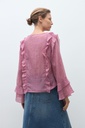 L170GBL1 BLUSA BOHO CON VOLADOS