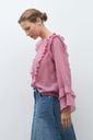 L170GBL1 BLUSA BOHO CON VOLADOS