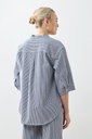 L165GBT5 CAMISA RAYADA DE JEAN CUELLO MAO
