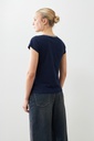 L165GTH14 REMERA BORDADA ESCOTE EN V