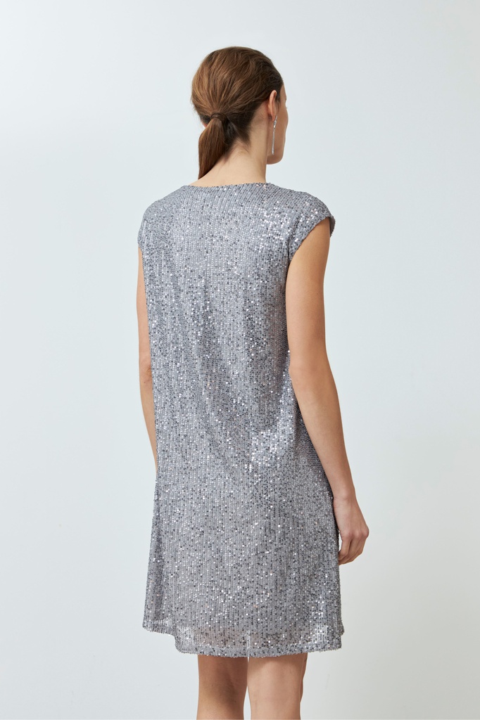 L165GDM8 VESTIDO MIDI LENTEJUELAS