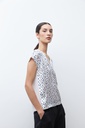 L170GBH4 BLUSA FRENTE ESTAMPA LUNARES