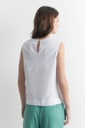 L158GBS7 BLUSA DE LINO LAZOS LATERALES