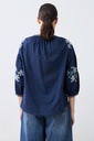 L165GBL11 BLUSA BOHO CON BORDADOS