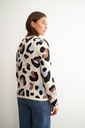 L135GKC6 CHAQUETA JACQUARD LEOPARDO