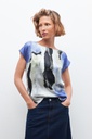 L160GBH11 BLUSA FRENTE ESTAMPADO ABSTRACTO