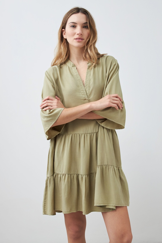 L167GDM2 VESTIDO MIDI DE LYOCELL