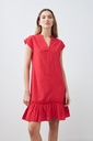 L167GDM6 VESTIDO MIDI CON VOLADO