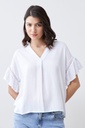 L166GBH6 BLUSA CON VOLADO