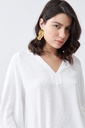 L166GBH7 BLUSA FANTASIA ESCOTE V