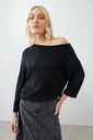 L162GKS2 SWEATER ESCOTE ASIMETRICO