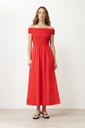 L168GDX12 VESTIDO ESCOTE BARDOT CON BOLSILLOS