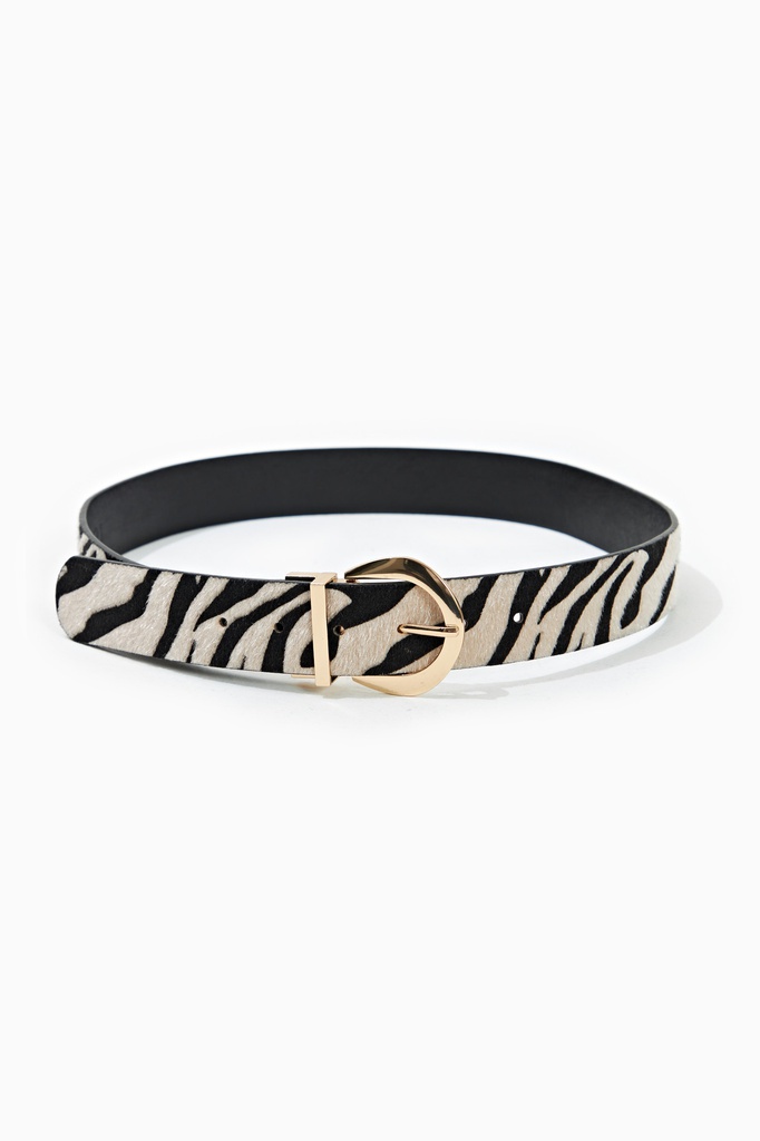 L167ALB1 CINTURON ESTAMPA CEBRA REVERSIBLE