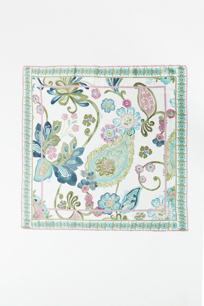 L167ATN1 PAÑUELO ESTAMPADO FLORAL PAISLEY