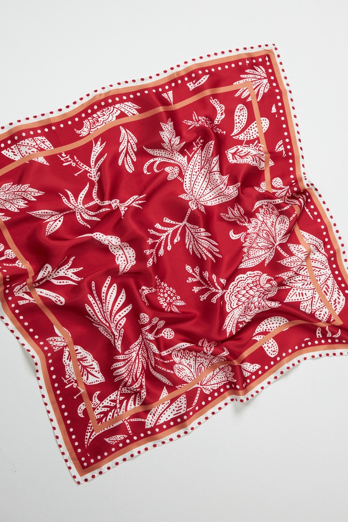 L167ATN2 PAÑUELO ESTAMPADO BOTANICO