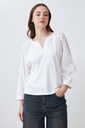 L167GTT1 REMERA CON MANGAS DE BRODERIE