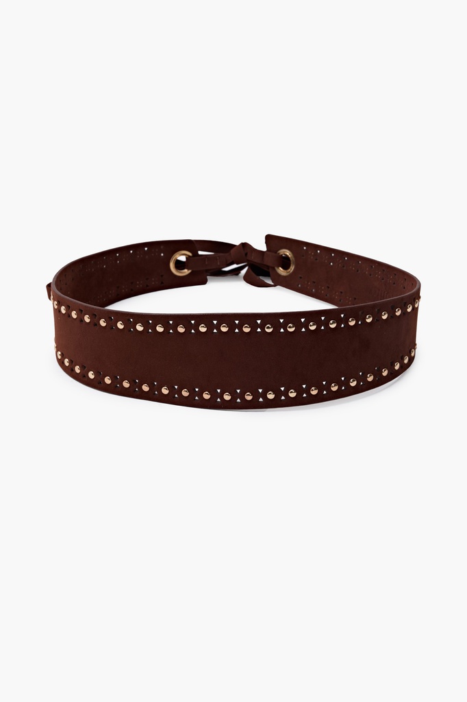 L170ALB2 FAJA DE SUEDE CON TACHAS