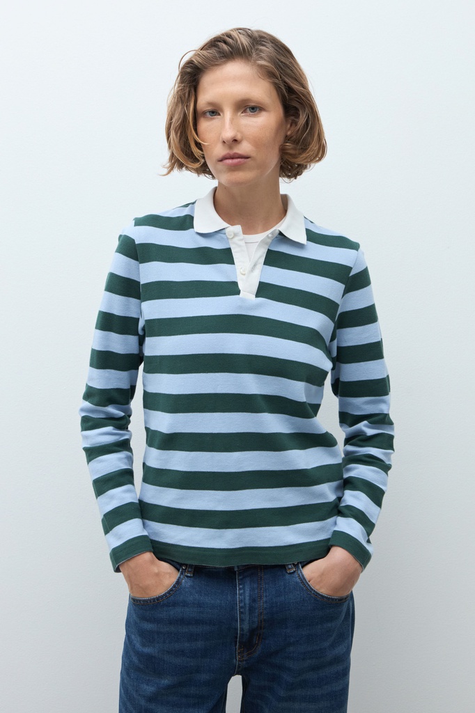 L172GTL2 REMERA RAYADA CUELLO POLO