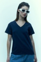 L146GTH2 REMERA ESCOTE V CON BRODERIE