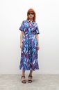 L155GDX1 VESTIDO ESTAMPADO CAMISERO CON CINTO