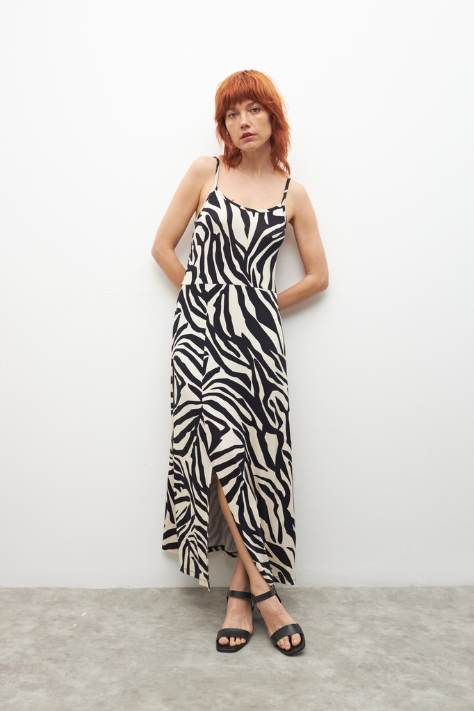 L155GDX7 MAXI VESTIDO ANIMAL PRINT