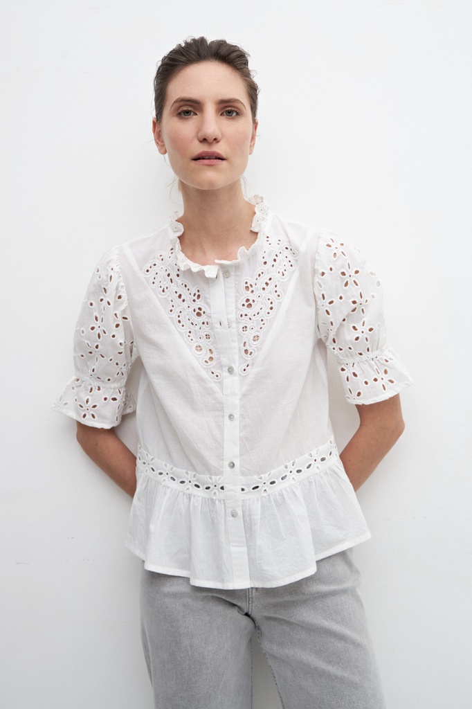 L158GBT2 CAMISA COMBINADA CON BRODERIE