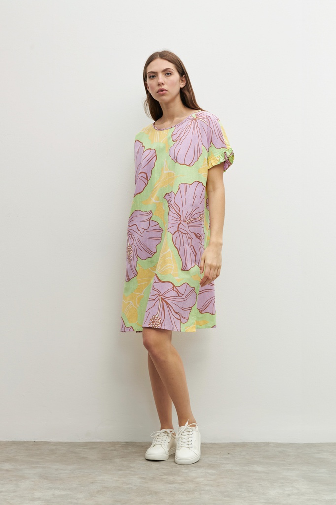 L158GDM8 VESTIDO CON ESTAMPA FLORAL