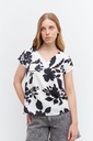 L158GBH4 BLUSA FRENTE ESTAMPADO ABSTRACTO