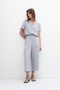 L158GPP3 PANTALON WIDE LEG DE LINO
