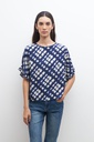 L159GBH1 BLUSA ESTAMPADA CON VOLADOS