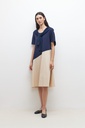 L159GDX2 VESTIDO COLOR BLOCK MANGA CORTA