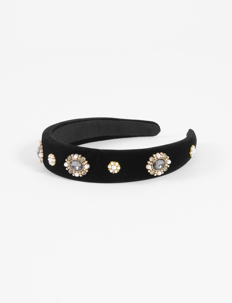 L160AJH2 VINCHA CON PERLAS Y STRASS
