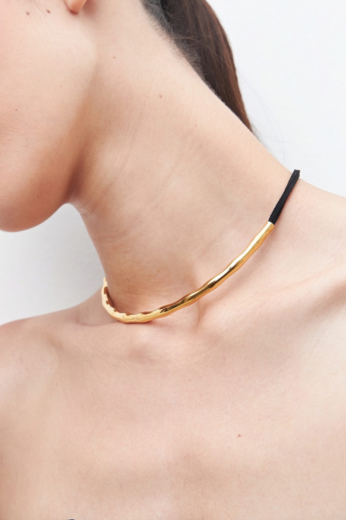 L160AJN4 COLLAR CON CORDON Y DIJE ACERO