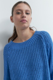 L155GKS7 SWEATER CINTA CON RUEDO CURVO