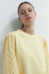 L155GTL2 SWEATSHIRT CON MANGAS DE BRODERIE