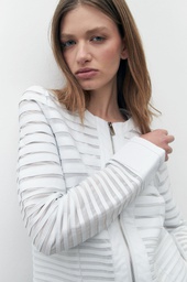 L157GOJ1 CHAQUETA ECO CUERO CON TUL