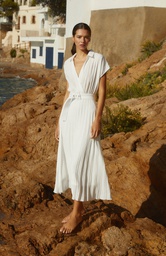 L158GDX10 VESTIDO CON FALDA PLISADA