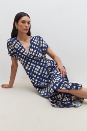 L159GDX1 VESTIDO CRUZADO ESTAMPADO