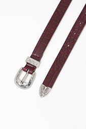 L160ALB5 CINTURON CROCCO CON HEBILLA WESTERN