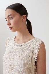 L167GBS3 TOP BORDADO C/ FLECOS