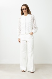 L168GOC2 CAMPERA BRODERIE CON CIERRE