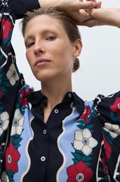 L170GBL17 CAMISA ESTAMPA FLORAL NATIVA