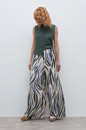 L172GPP12 PANTALON ESTAMPADO WIDE LEG PINZADO